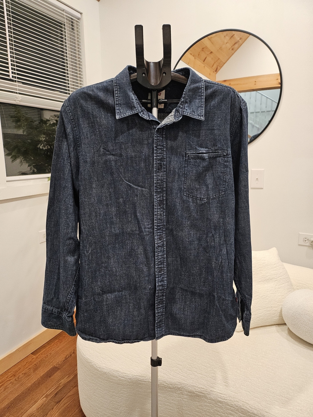 Levi's Camisa de Mezclilla Oscura para Hombre - Talla XL